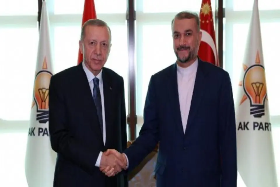 Cumhurbaşkanı Recep Tayyip Erdoğan, AK Parti Genel Merkezi'nde İran Dışişleri