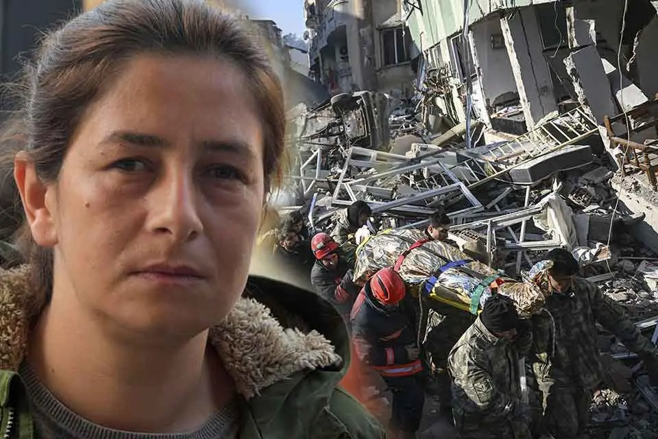 Kahramanmaraş merkezli meydana gelen depremlerin ardından Hatay Antakya'dan iki kızı