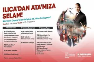 &Ccedil;eşme Belediyesi Mustafa Kemal Atat&uuml;rk&rsquo;&uuml;n Ilıca&rsquo;ya gelişinin 95. yılını &ldquo;Ilıca&rsquo;dan
