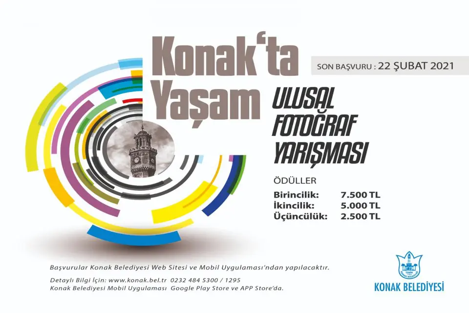 Konak Belediyesi&rsquo;nin d&uuml;zenlediği &ldquo;Konak&rsquo;ta Yaşam&rdquo; konulu Ulusal Fotoğraf Yarışmasına katılım