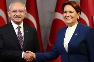 CHP Genel Başkanı Kemal Kılı&ccedil;daroğlu ve İYİ Parti Genel Başkanı