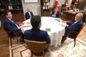 Millet İttifakı'nın ger&ccedil;ekleştirdiği toplantı sonrası ortak a&ccedil;ıklama yapıldı. A&ccedil;ıklamada şu