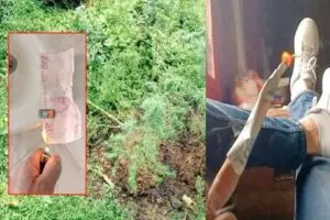Sosyal medya hesabından T&uuml;rk lirasını yakma g&ouml;r&uuml;nt&uuml;lerini paylaşan zanlı Rize'de