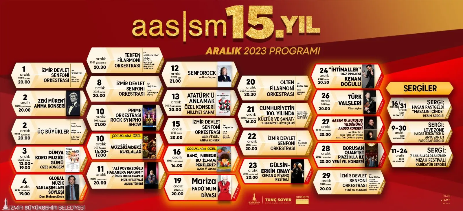 İzmir Büyükşehir Belediyesi Ahmed Adnan Saygun Sanat Merkezi (AASSM), 15.
