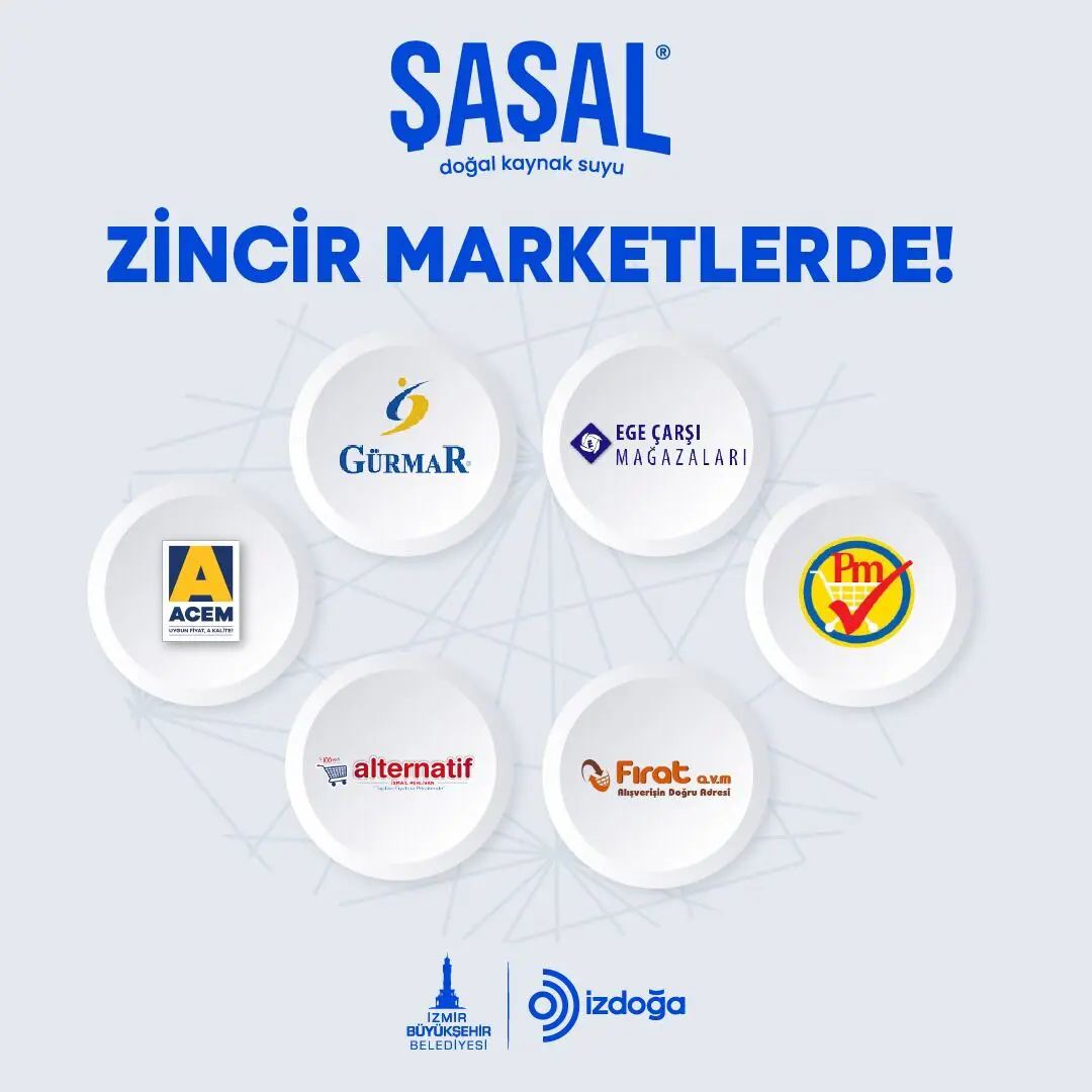 İzmir Büyükşehir Belediyesi, ‘Şaşal Su’yun satışı için 6 zincir market