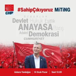 Bayraklı Belediye Başkanı Serdar Sandal, herkesi bu hafta sonu Ankara