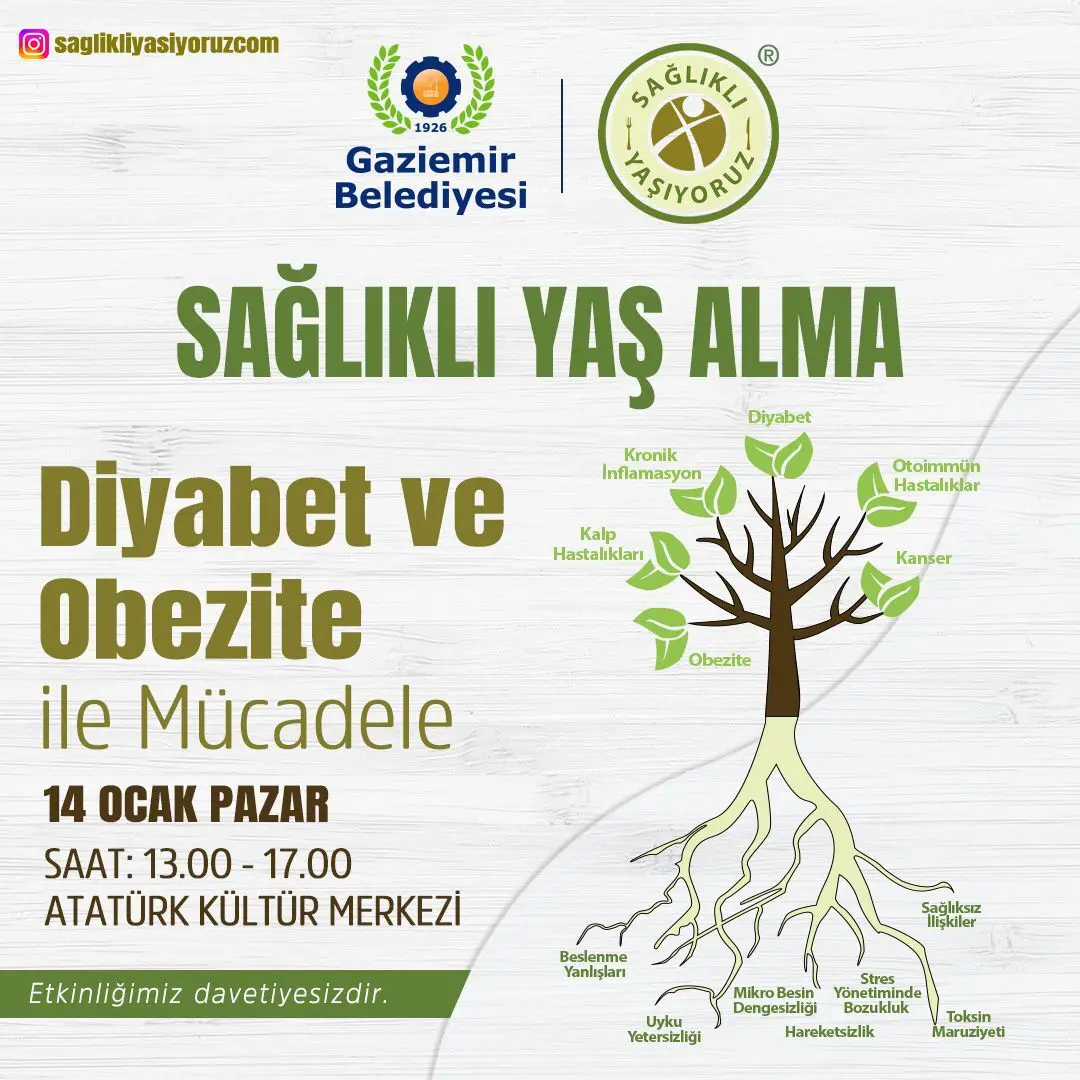 Gaziemir Belediyesi ve Sağlıklı Yaşıyoruz iş birliğinde düzenlenen “Sağlıklı Yaş