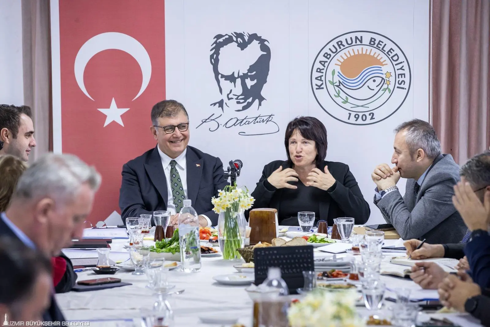 Başkan Tugay Karaburun'da