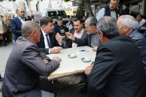 CHP Kınık İlçe Örgütü ile birlikte pazar ve esnaf ziyareti