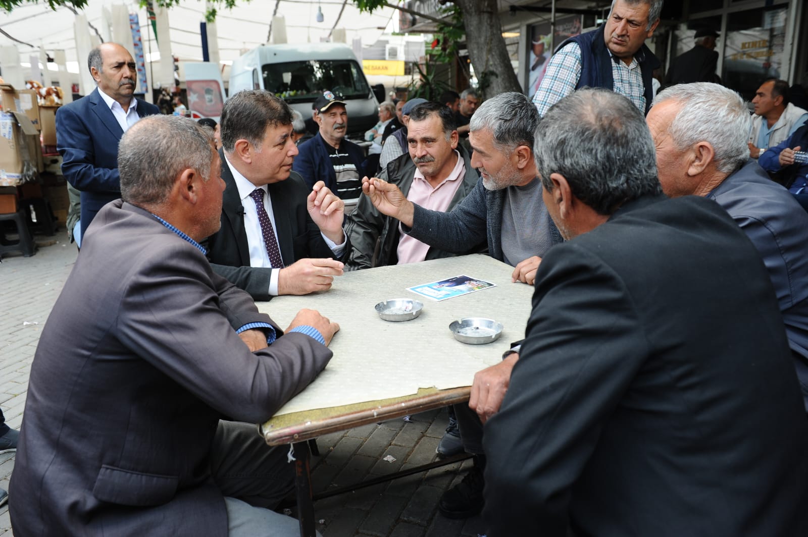 CHP Kınık İlçe Örgütü ile birlikte pazar ve esnaf ziyareti