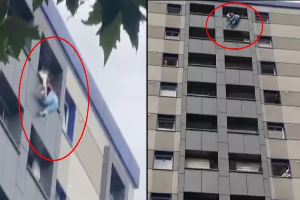 Gaziosmanpaşa'da 12 katlı bir sitenin en &uuml;st katından yaşayan kadın