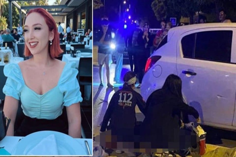 Antalya'da, 21 yaşındaki Hatice Erdem, motosikletiyle eve giderken, otomobille &ccedil;arpıştı.