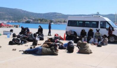23 kaçak göçmen Foça'da kurtarıldı!