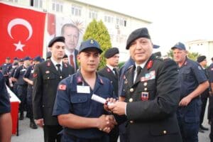 İZMİR'de 43 engelli birey, 'Temsili Askerlik Uygulaması' kapsamında İl Jandarma