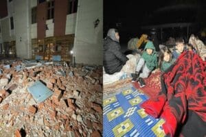 D&uuml;zce'de saat 04.08'te meydana gelen 5.9 b&uuml;y&uuml;kl&uuml;ğ&uuml;ndeki deprem b&uuml;y&uuml;k panik