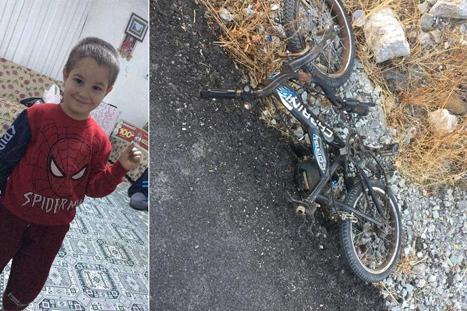 Muğla'da, bisikletiyle yolun karşısına ge&ccedil;mek isterken kamyonetin &ccedil;arptığı 6 yaşındaki