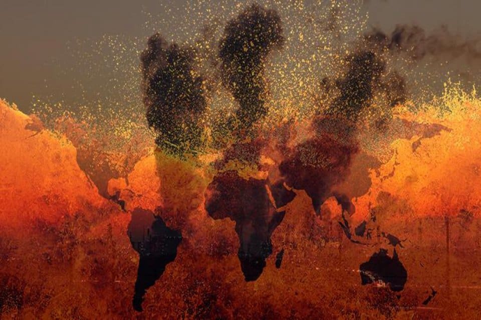 İklim değişikliğine neden olan atmosferdeki sera gazı yoğunluğunun 2020'de 800