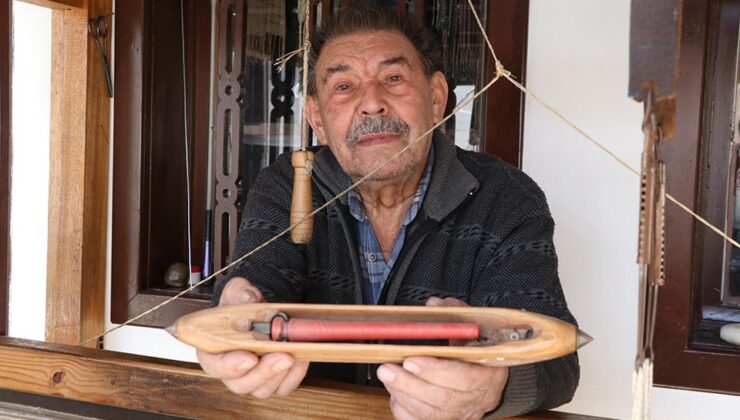 81 yaşındaki dokuma ustası, 67 yıldır ipliğe hayat veriyor