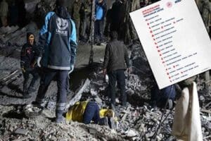 Kahramanmaraş&rsquo;ın Pazarcık il&ccedil;esinde meydana gelen 7.7 b&uuml;y&uuml;kl&uuml;ğ&uuml;ndeki depremin yarattığı yıkım,