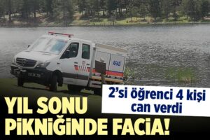 Afyonkarahisar'ın Sandıklı il&ccedil;esinde bir &ouml;ğrenciyi kurtarmak i&ccedil;in g&ouml;lette suya atlayan