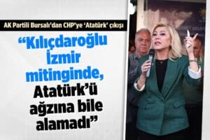 AK Parti İzmir Milletvekili Adayı Şebnem Bursalı Menderes&rsquo;te katıldığı programda,