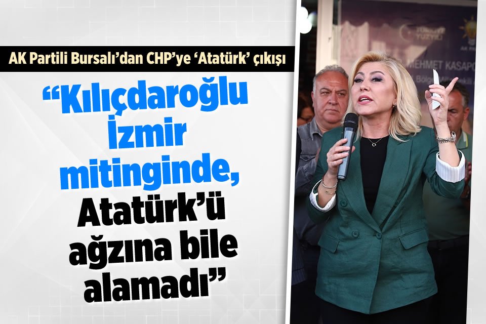 AK Parti İzmir Milletvekili Adayı Şebnem Bursalı Menderes&rsquo;te katıldığı programda,