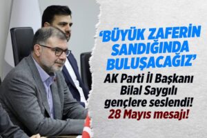 AK Parti İzmir İl Başkanı Bilal Saygılı, açıklamasında şu ifadelere