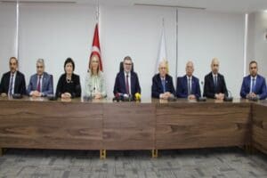 AK Parti İzmir İl Başkanı Bilal Saygılı'yı ziyaret eden Azerbaycan-T&uuml;rkiye