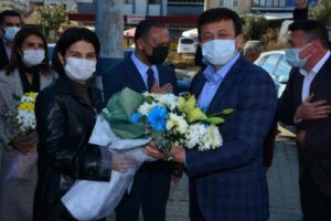 İzmir’in Kiraz ilçesinde doğal gaz projesinin ilk etabı, düzenlenen törenle