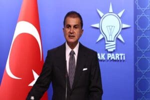 AK Parti Genel Başkan Yardımcısı ve Parti S&ouml;zc&uuml;s&uuml; &Ouml;mer &Ccedil;elik,