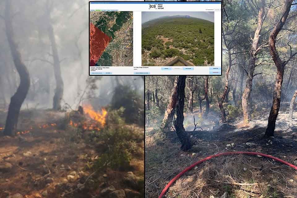 İzmir B&uuml;y&uuml;kşehir Belediyesi&rsquo;nin, yangınlara erken m&uuml;dahale i&ccedil;in hayata ge&ccedil;irdiği Akıllı
