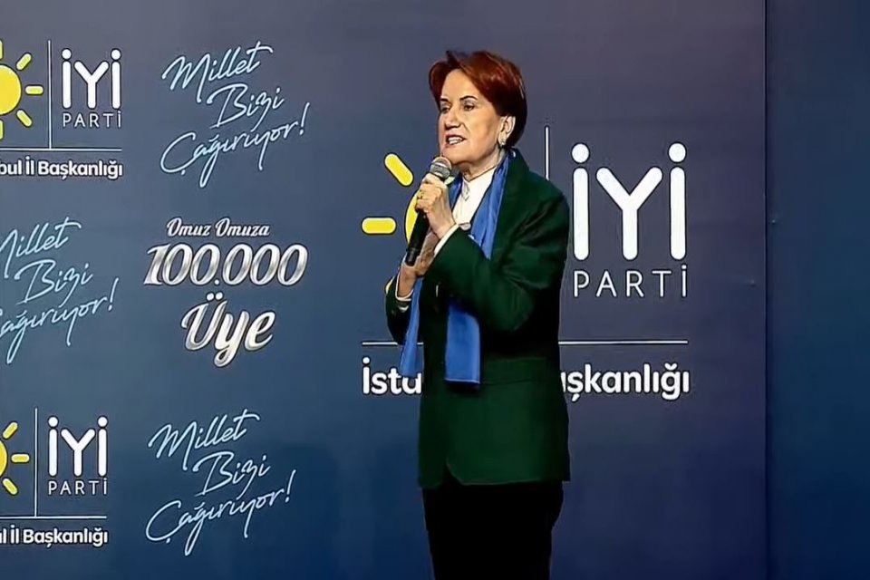 İYİ Parti Genel Başkanı Meral Akşener, İstanbul'da da Türkiye'de de