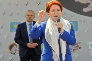 İYİ Parti Genel Başkanı Meral Akşener, Balıkesir mitinginde konuşuyor. Akşener,