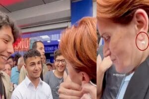İYİ Parti Genel Başkanı Meral Akşener sokakta konuştuğu gen&ccedil;lerin sorunlarını
