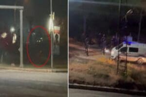 Elazığ'da &Ccedil;evik Kuvvet Şube M&uuml;d&uuml;rl&uuml;ğ&uuml;&rsquo;ne girmeye &ccedil;alışan otomobilin s&uuml;r&uuml;c&uuml;s&uuml;, polisin
