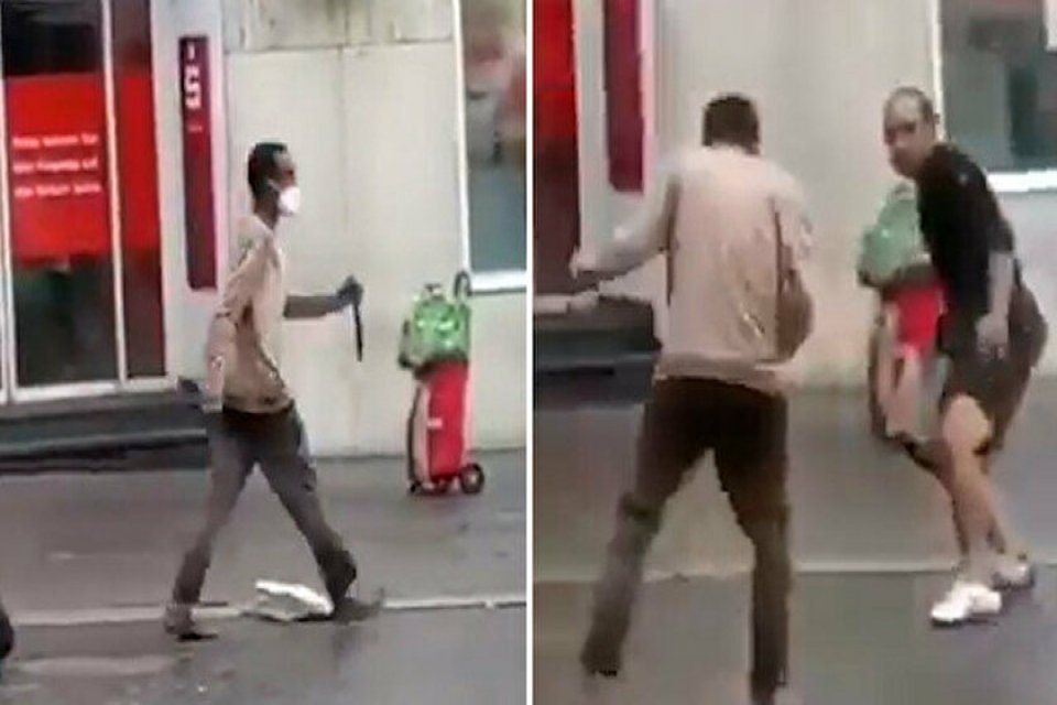 Almanya'nın Wurzburg kenti bı&ccedil;aklı saldırıyla sarsıldı… Saldırıda &uuml;&ccedil; kişi hayatını