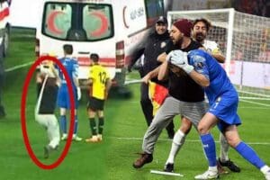 İZMİR'de, G&ouml;ztepe ile Altay arasında oynanan olaylı derbide Altay kalecisi