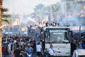 TFF 1'inci Lig'de İstanbul'da oynanan Play-Off finalinde Altınordu'yu 1-0 mağlup