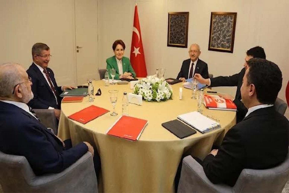 CHP, İYİ Parti, Saadet Partisi, DEVA Partisi, Gelecek Partisi ve