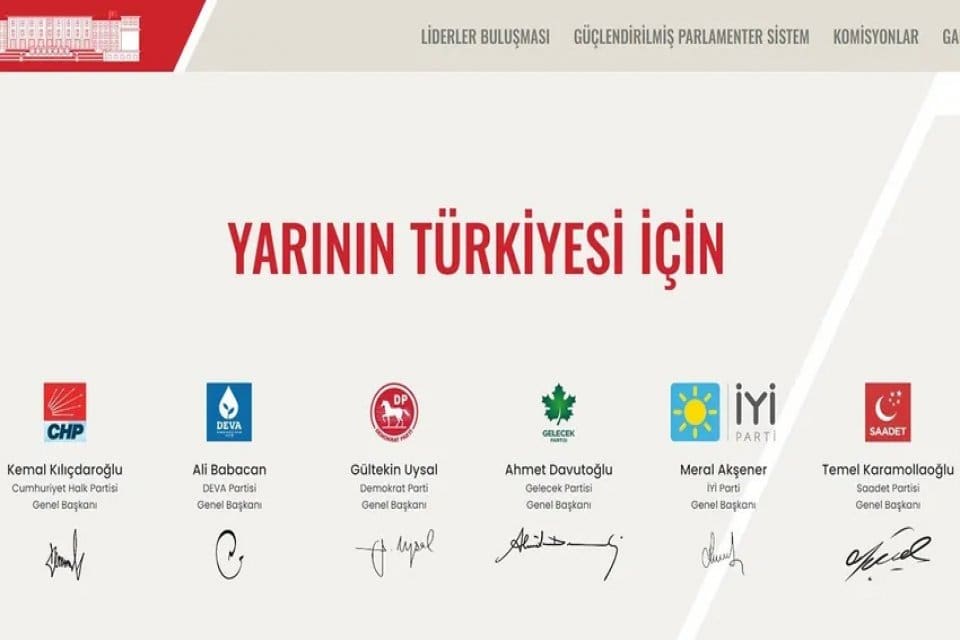 Altılı Masa'nın &ccedil;alışmalarının duyurulduğu altilimasa.biz sitesi kapatıldı. Siteye giriş yapıldığında