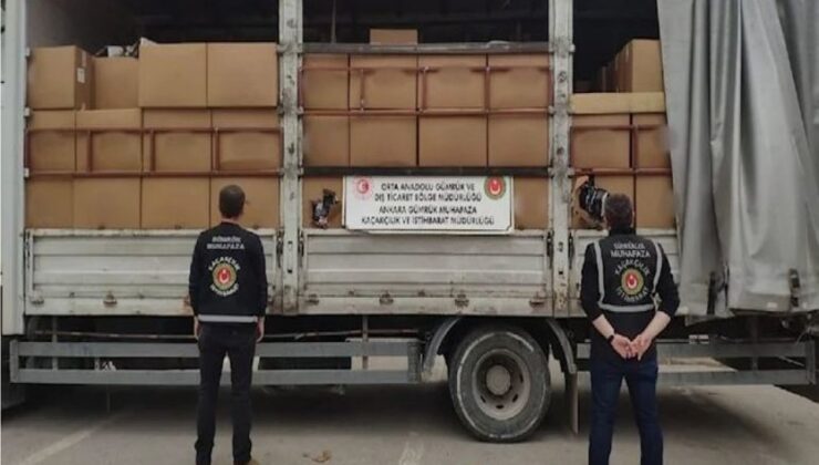 Ankara’da 5 milyon TL’lik kaçak tütün ele geçirildi