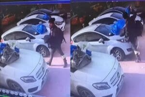 Ankara'da kimliği belirsiz kişi, market &ouml;n&uuml;nde park halinde bulunan, 3'&uuml;