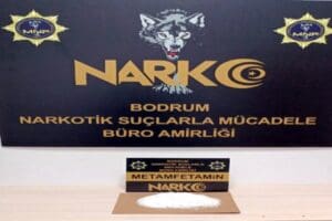 Muğla'nın Bodrum il&ccedil;esinde&nbsp;H.Y.,&nbsp;polis ekiplerince istihbarat &ccedil;alışması sonucu durdurulan otomobilinde 300