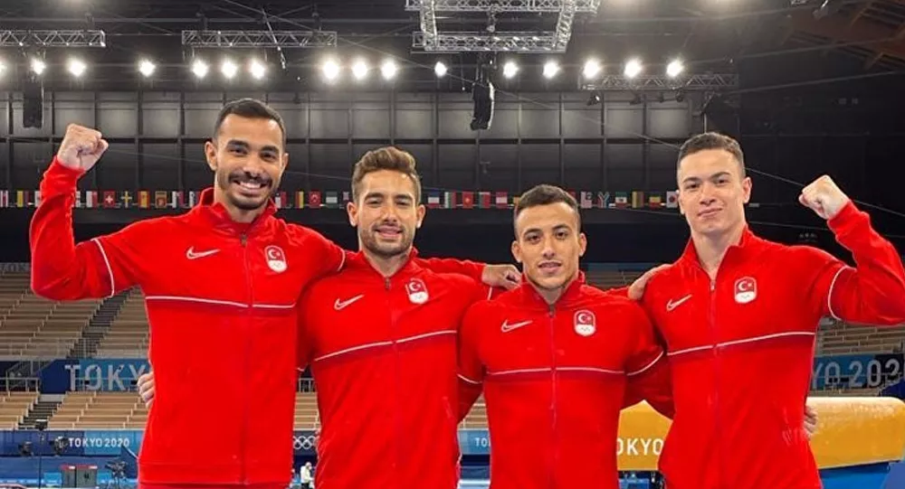 2020 Tokyo Olimpiyat Oyunları'nın ilk g&uuml;n&uuml;nde artistik cimnastikte m&uuml;cadele eden