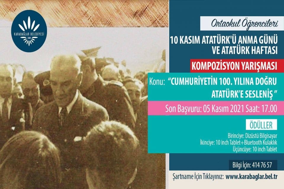 Karabağlar Belediyesi'nin d&uuml;zenlediği kompozisyon yarışmasına başvurular s&uuml;r&uuml;yor. Karabağlar Belediyesi'nin 10