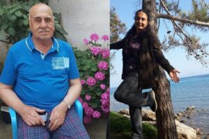 Aydın’ın Çine ilçesinde koronavirüse yakalanan Kazım Güler (80) ile kızı