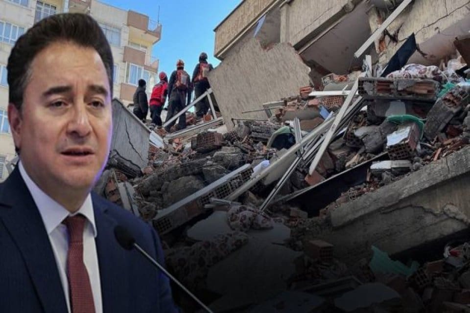 DEVA Partisi Genel Başkanı Ali Babacan "Ulaşılan cenazelerden eğer kimliği