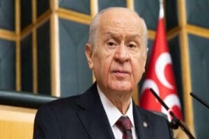 MHP Genel Başkanı Bah&ccedil;eli, TBMM&rsquo;de MHP Grup toplantısı sonrasında gazetecilerin