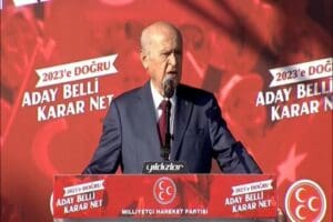 Milliyet&ccedil;i Hareket Partisi (MHP)&nbsp; Genel Başkanı Devlet Bah&ccedil;eli, Bursa'da d&uuml;zenlenen
