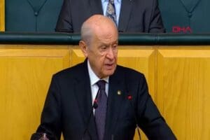 MHP Genel Başkanı Devlet Bah&ccedil;eli partisinin grup toplantısında konuşuyor. Bah&ccedil;eli,